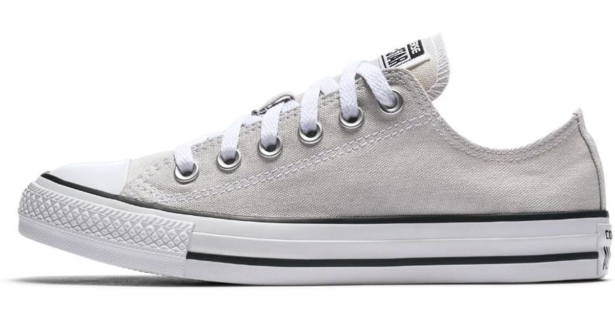 cream low top converse