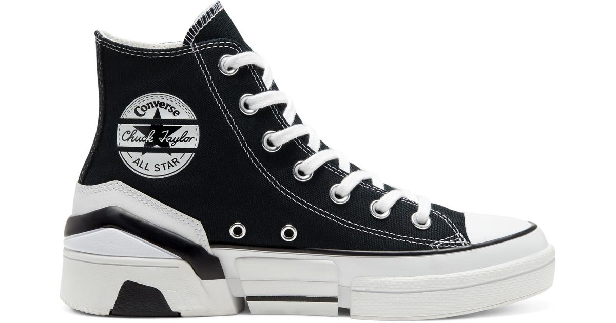Converse Leather Twisted Cpx70 High Top in Black - Lyst