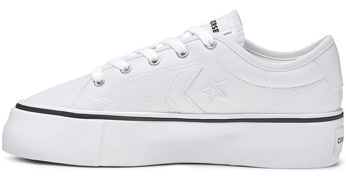 Converse Star Replay Platform Low Top in White Lyst UK