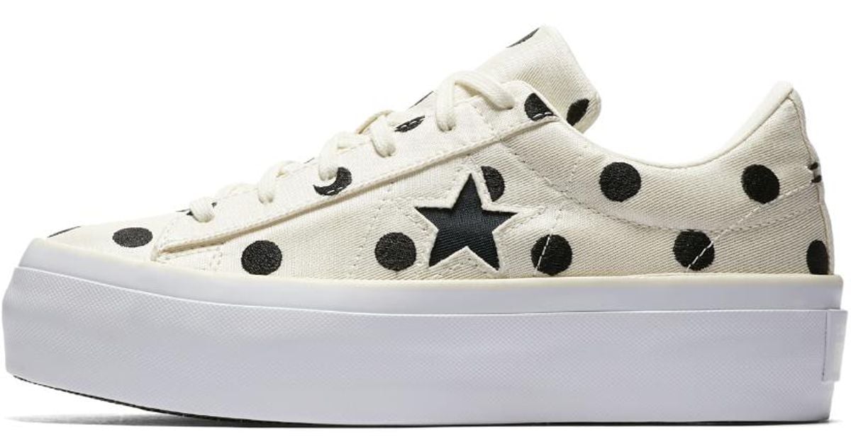 converse platform sneakers one star