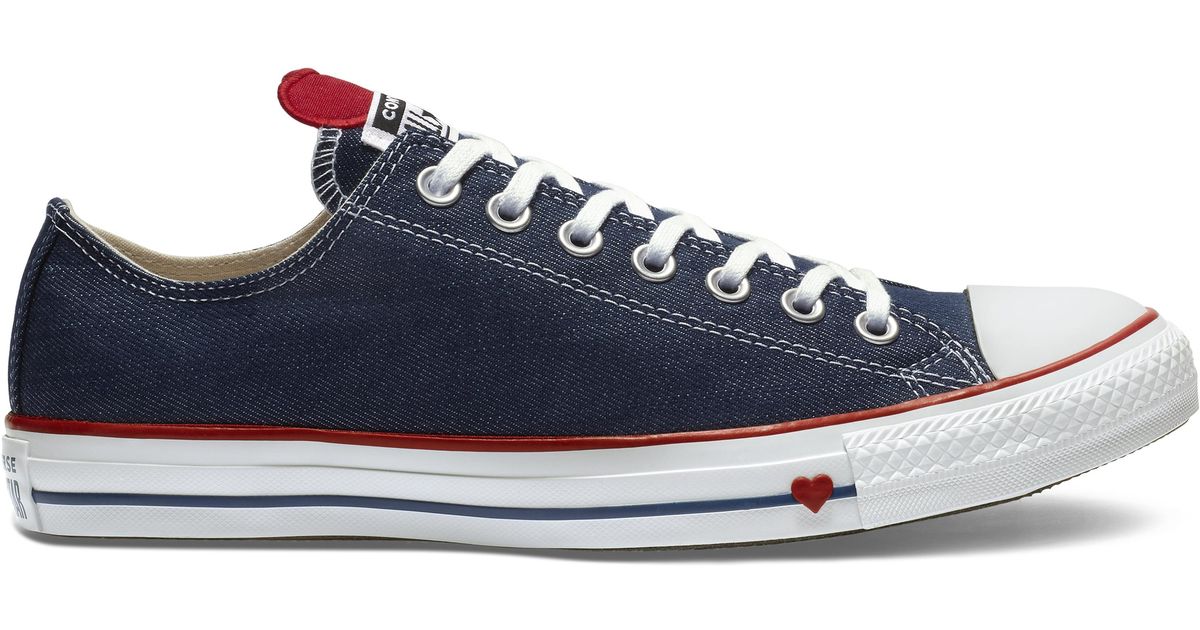 denim converse low top