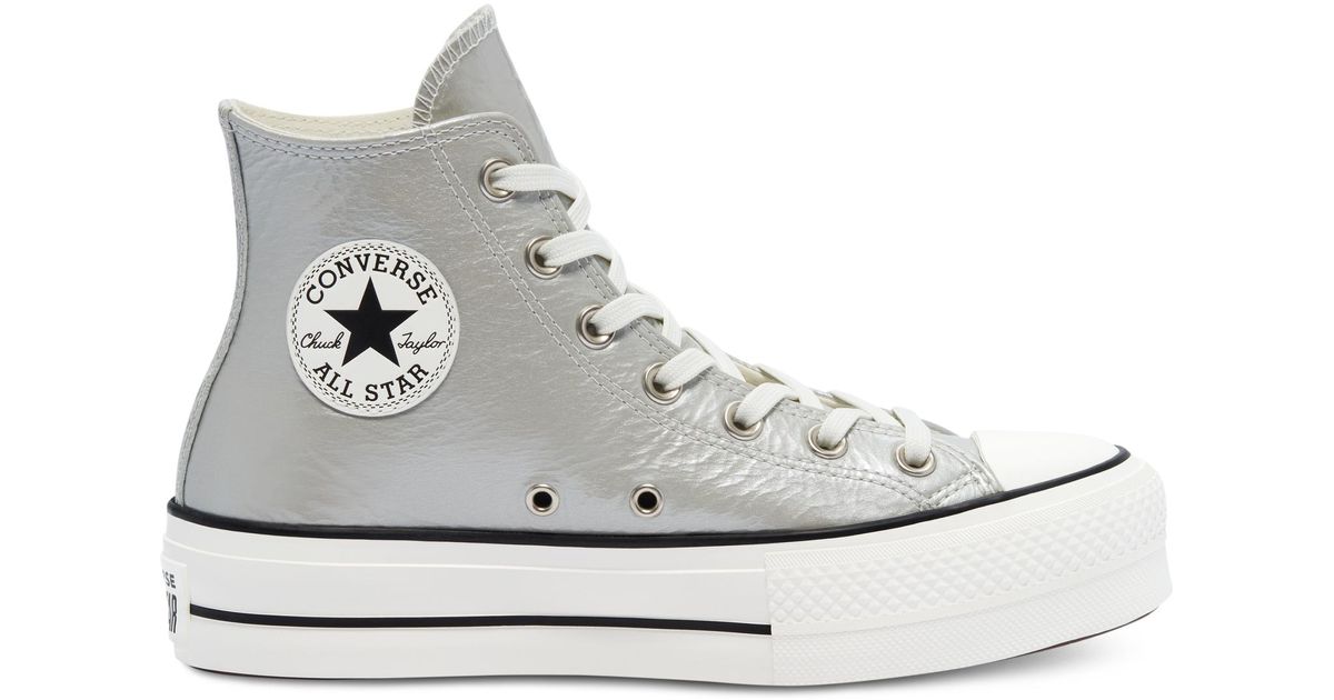 Converse Chuck Taylor All Star Hi Lift Sneakers in Metallic | Lyst