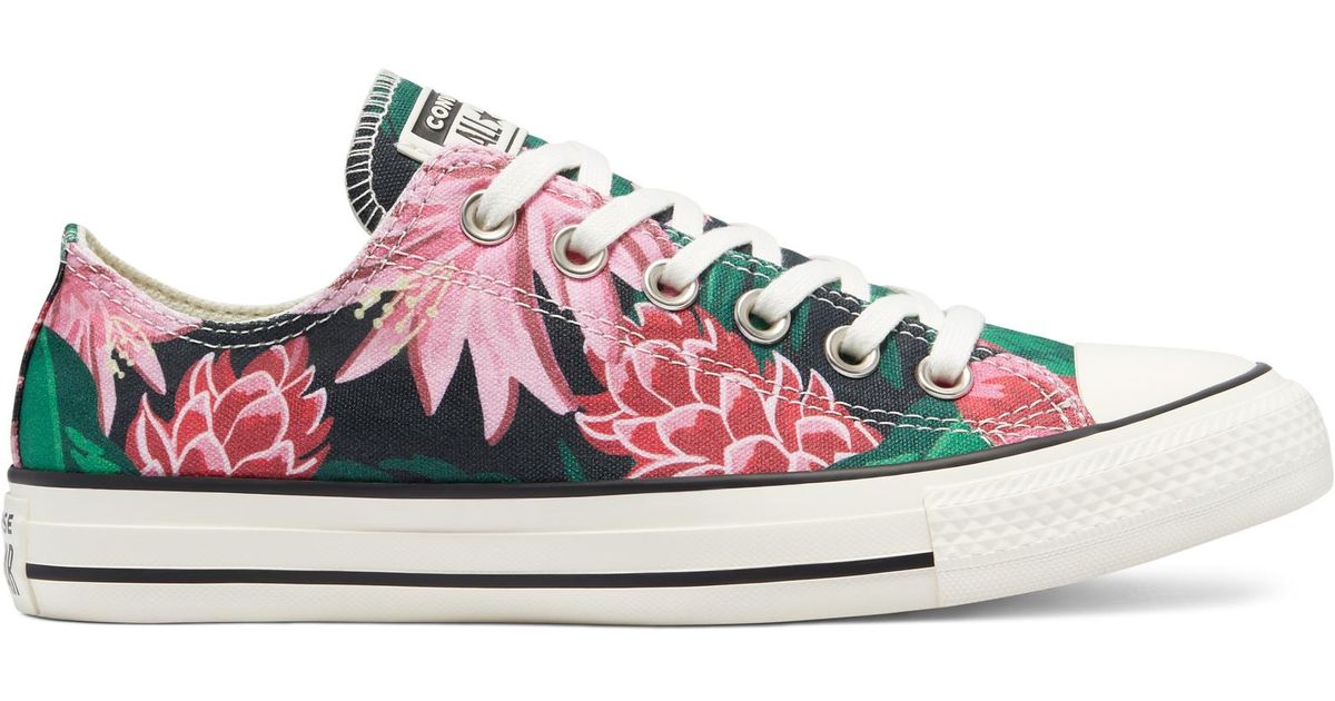 wild florals chuck taylor all star low top