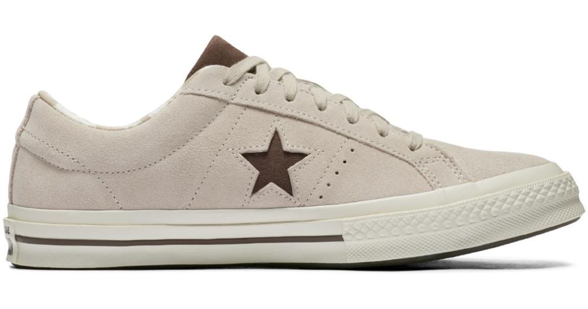 converse one star suede cream