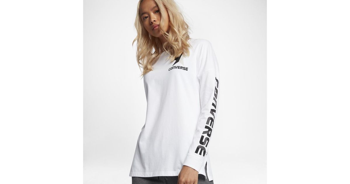 white converse t shirt womens