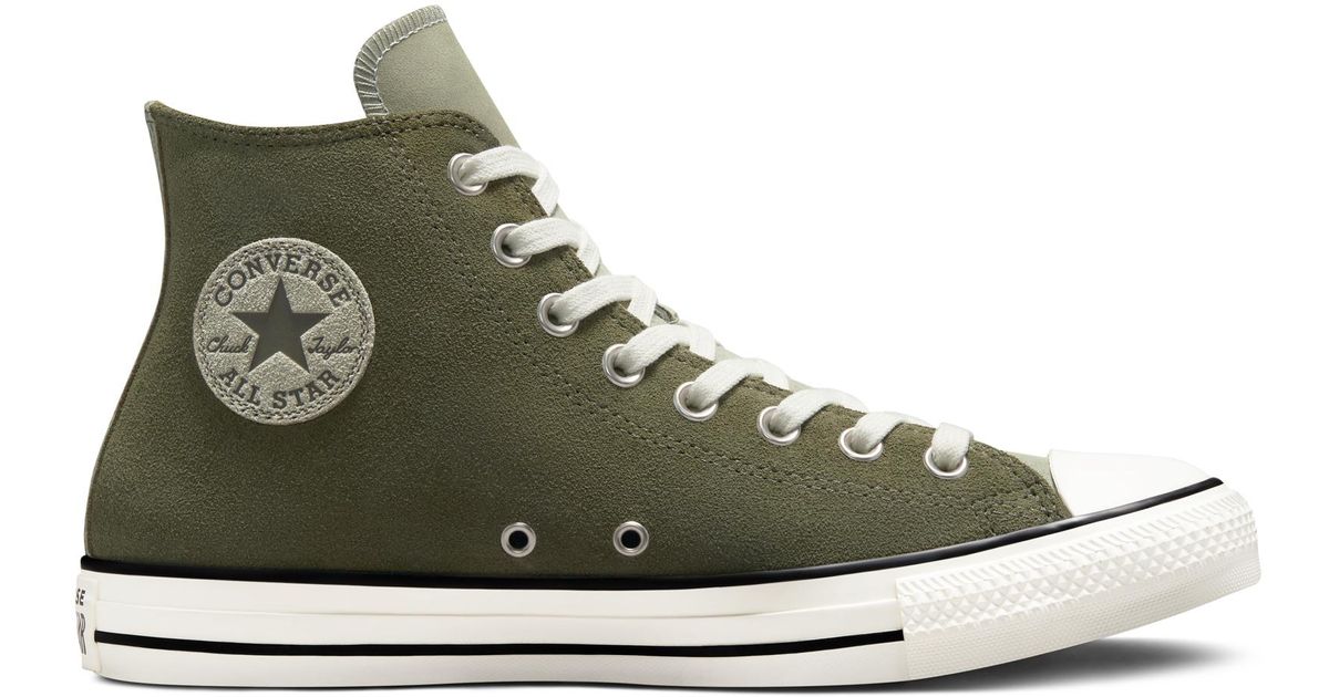 Converse Chuck Taylor All Star Earthy Suede in Green | Lyst