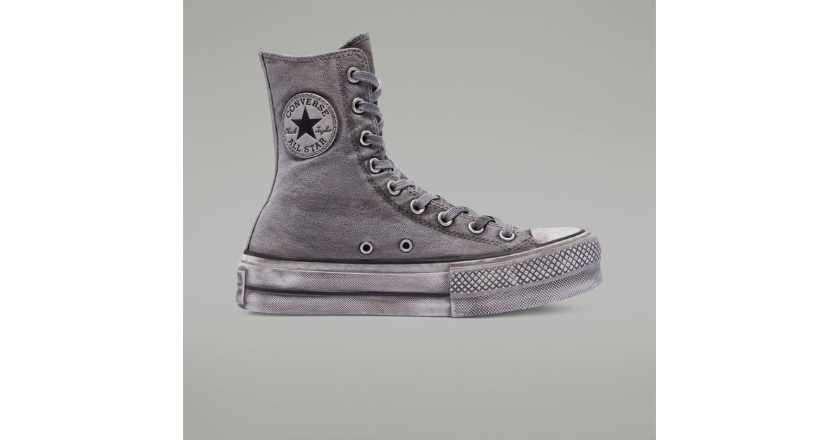Converse Smoked Canvas Extra High Platform Chuck Taylor All Star