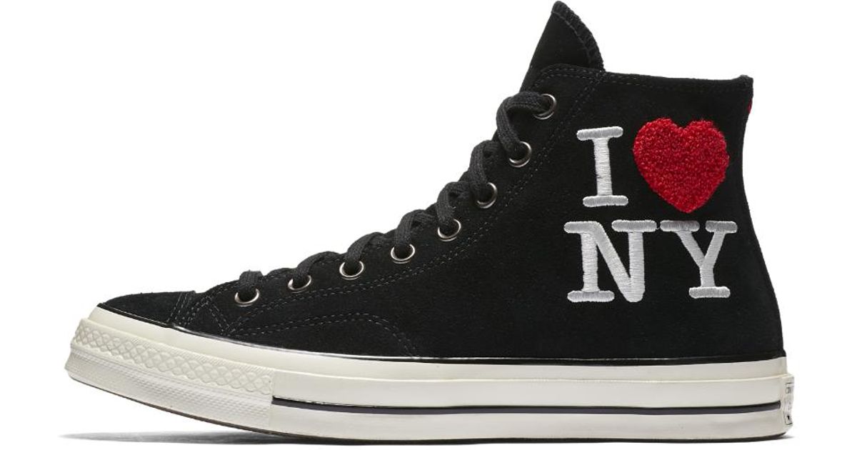 Converse Suede Chuck 70 I Love Ny High Top Shoe in Black for Men | Lyst