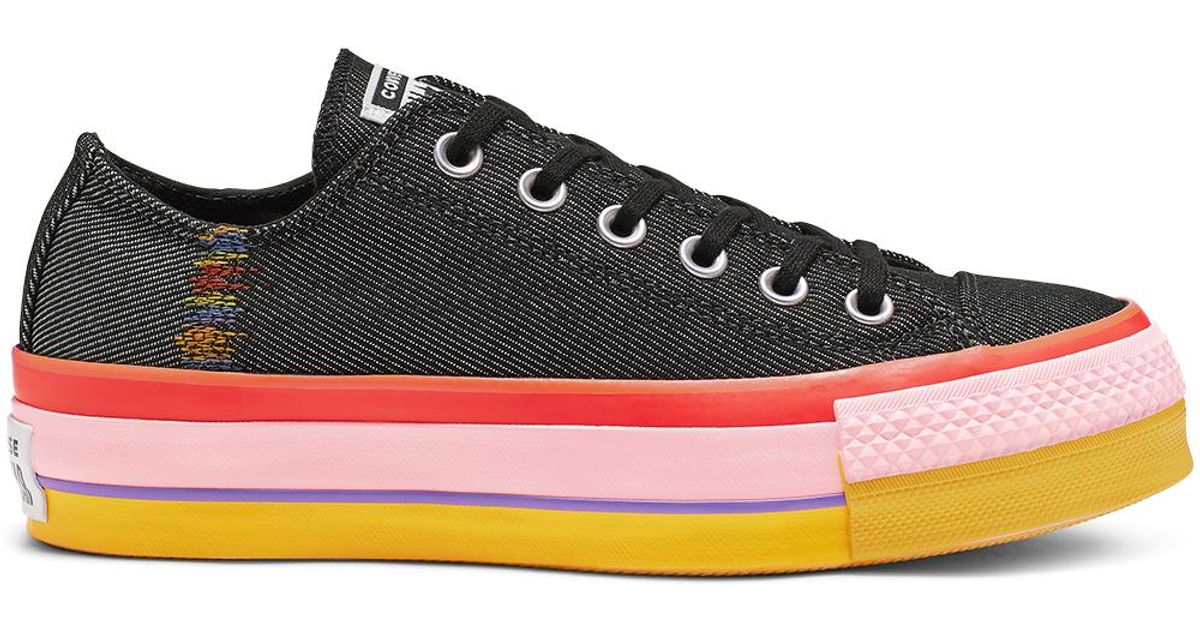 converse rainbow low top