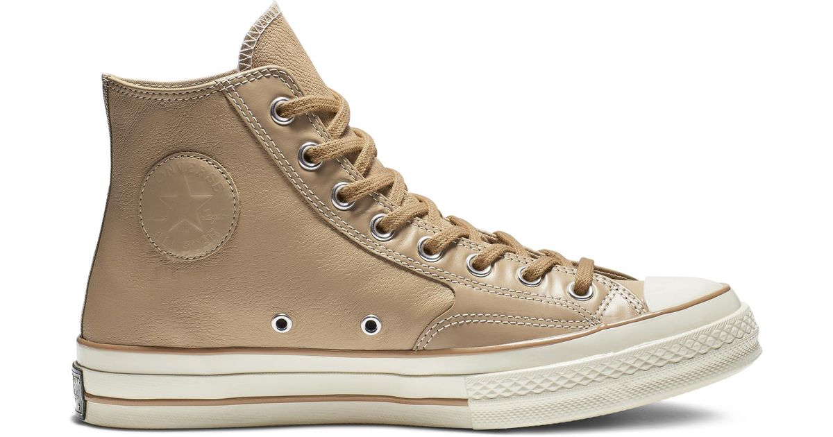 Converse Chuck 70 Luxe Leather High Top in Brown for Men - Lyst