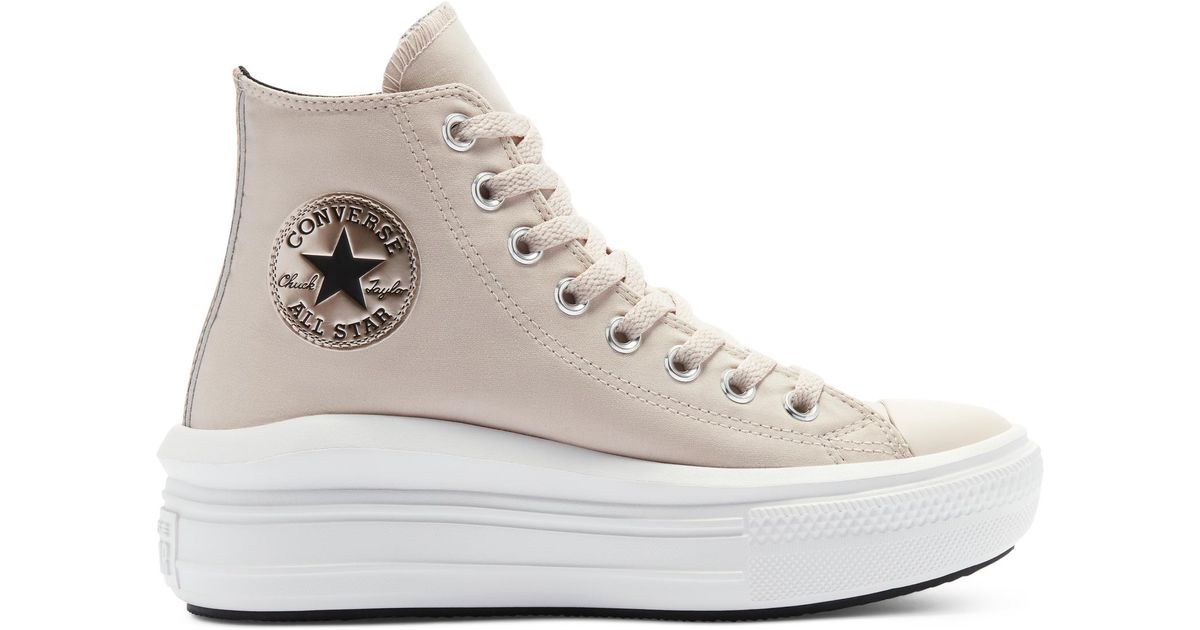 Converse Diamond Metal Chuck Taylor All Star Move in Pink | Lyst