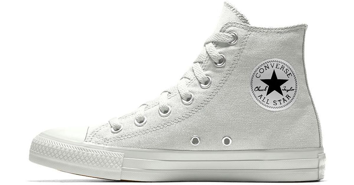Converse Custom Chuck Taylor All Star Rose Embroidery High Top Shoe in  White - Lyst