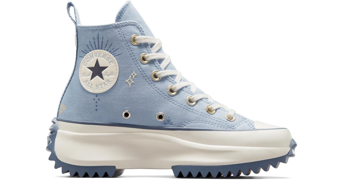 Converse Run Star Hike Platform Tiny Tattoos in Blue Lyst