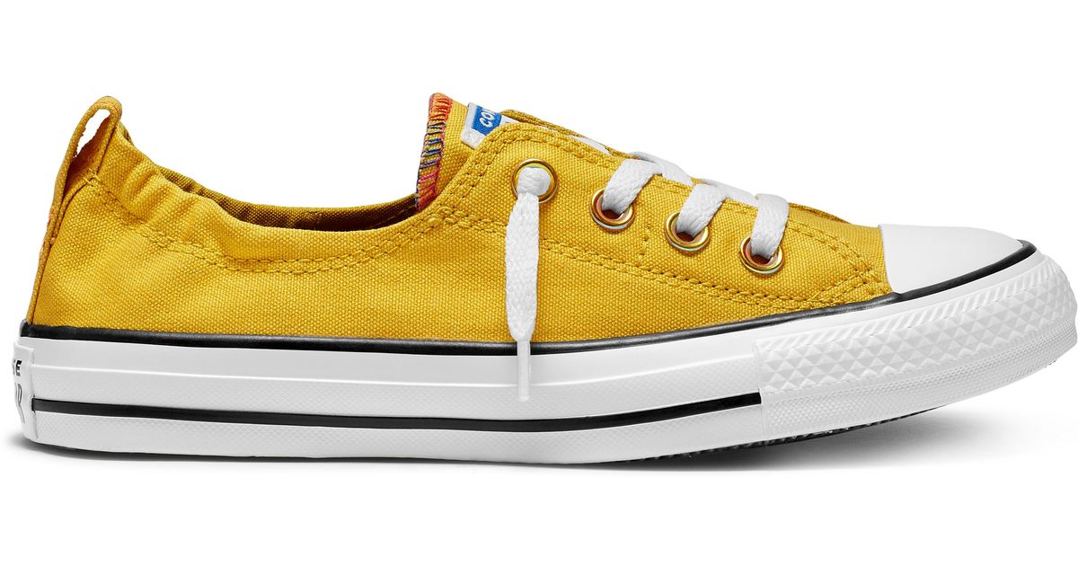 neon yellow converse slip