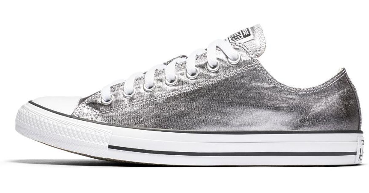metallic converse low tops