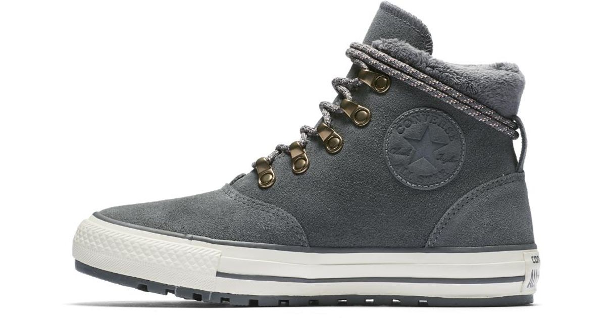 chuck taylor all star ember boot suede and faux fur high top