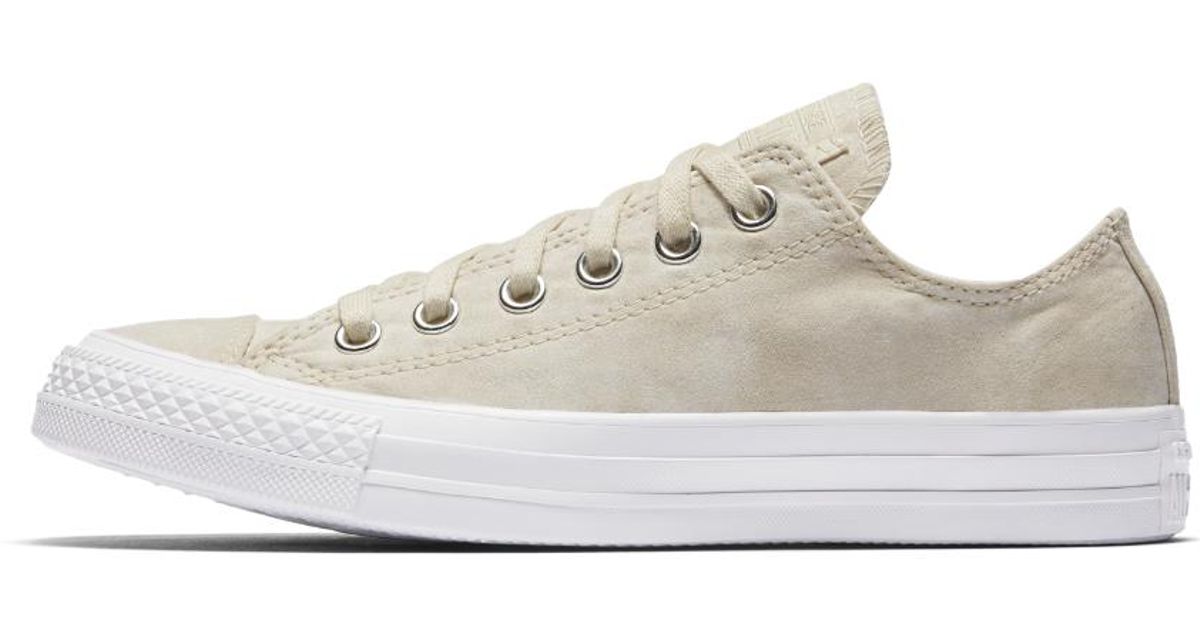 womens converse khaki all star peached ox trainers