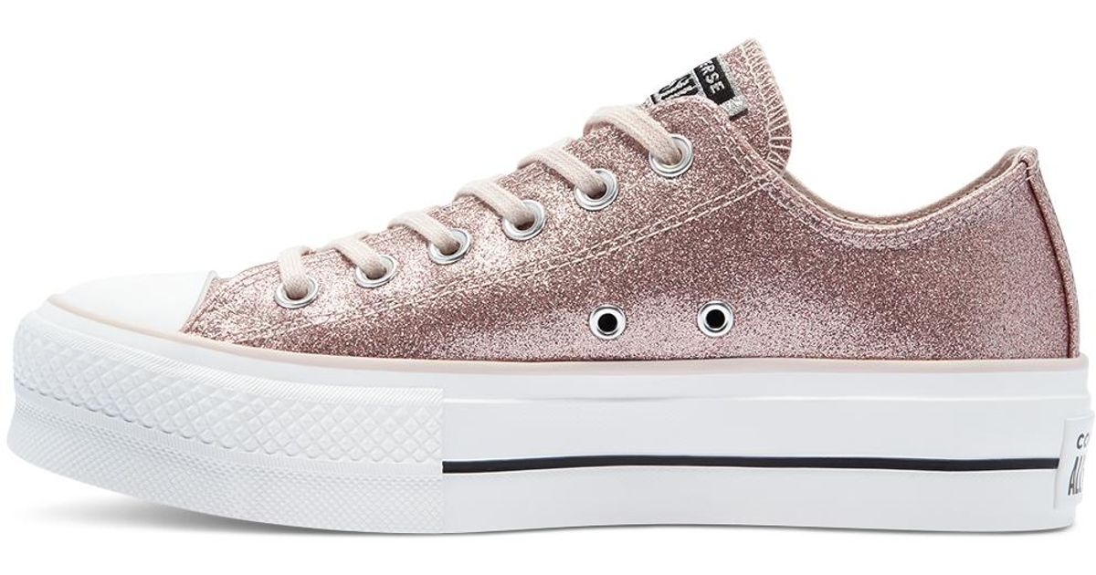 Chuck Taylor All Star Glitter Shine Platform à tige basse pour Femme  Converse | Lyst