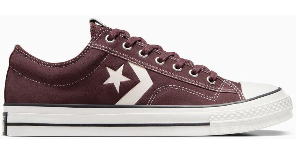 Maroon deals leather converse