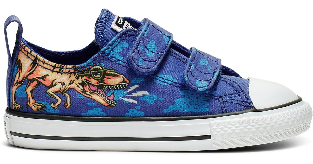 chuck taylor all star dino's beach party hook and loop low top