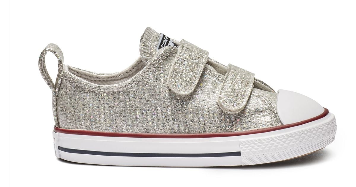 chuck taylor all star hook and loop sparkle low top
