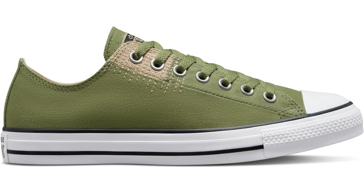 Converse Chuck Taylor All Star Stitched in Green | Lyst