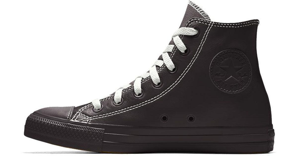 custom leather converse