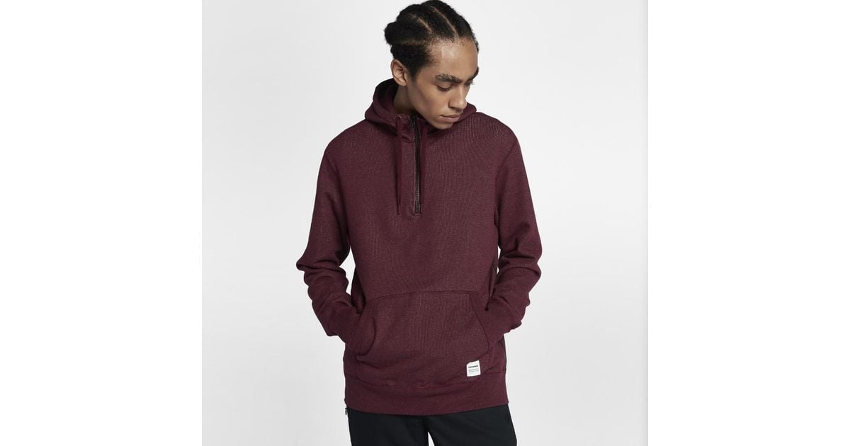 converse zip hoodie red