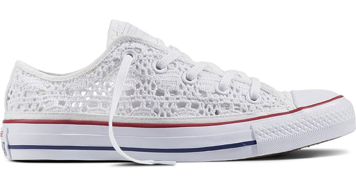 Converse Chuck Taylor All Star Crochet in White | Lyst UK