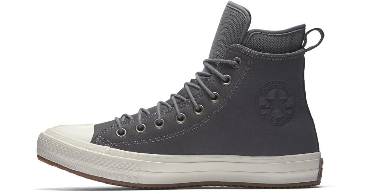 Converse Leather Chuck Taylor All Star Waterproof Nubuck Men's Boot in Grey  (Gray) for Men - Lyst