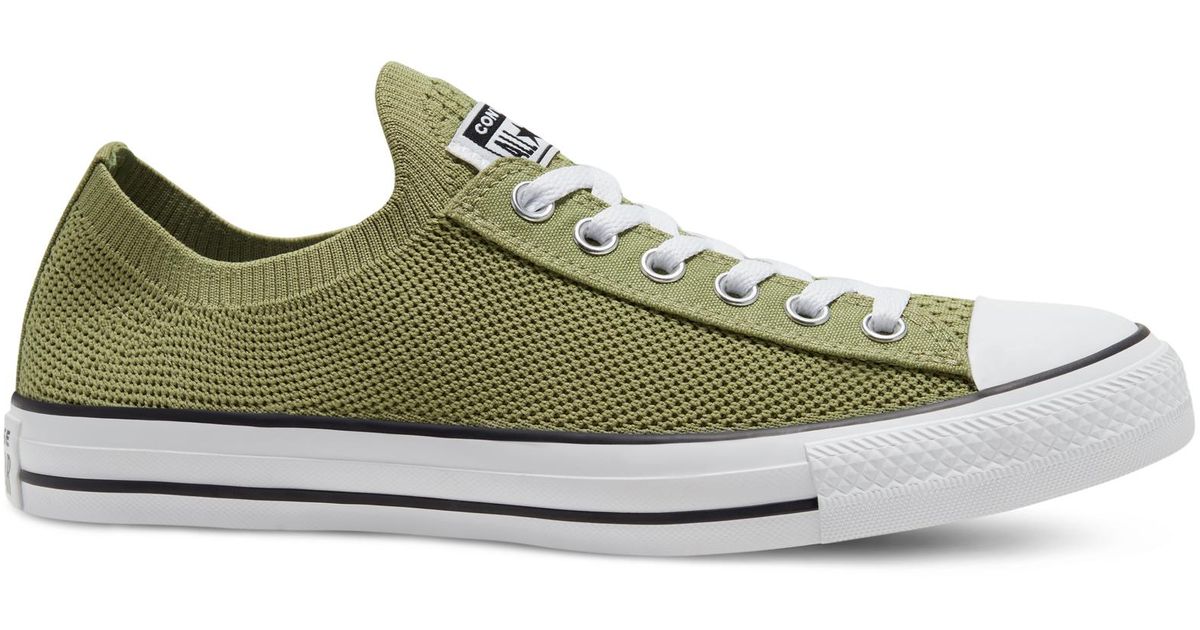 Converse Twisted Summer Chuck Taylor All Star Knit Slip in Green - Lyst