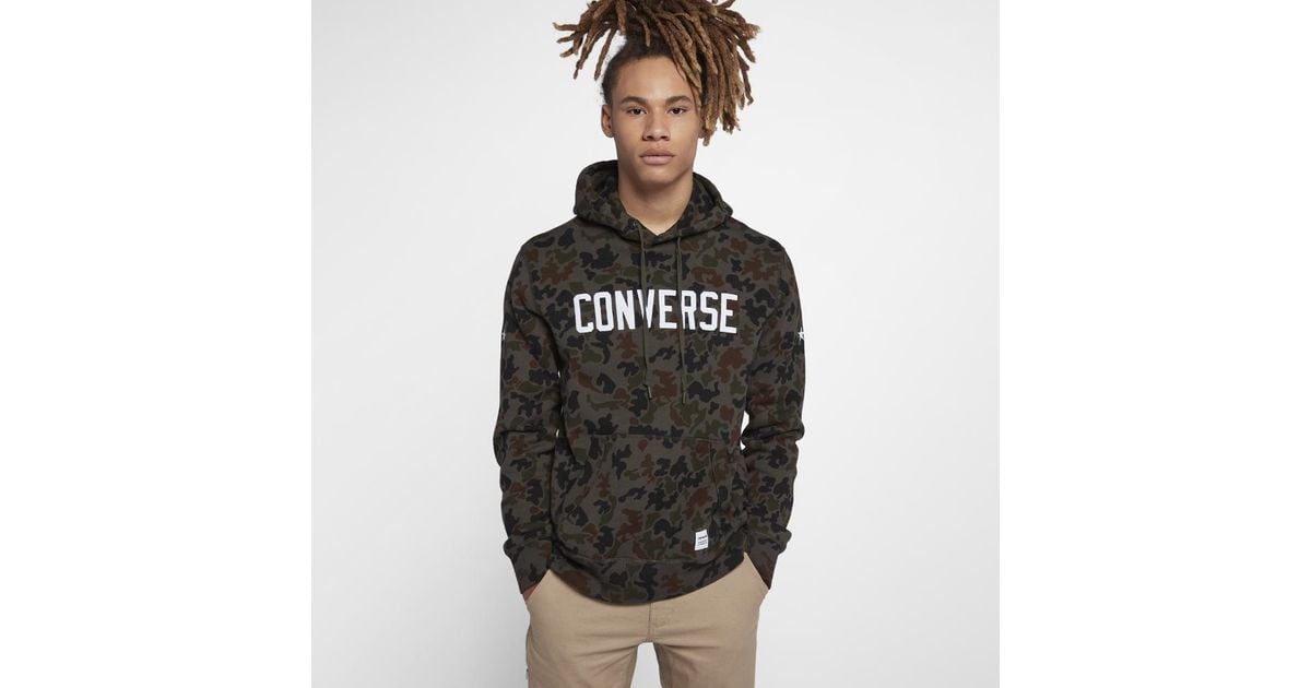Converse Cotton Essentials Camo Graphic Pullover Men's Hoodie for Men - Lyst
