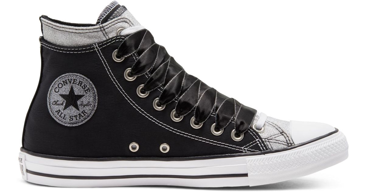 Converse Double Upper Chuck Taylor All Star in Black | Lyst