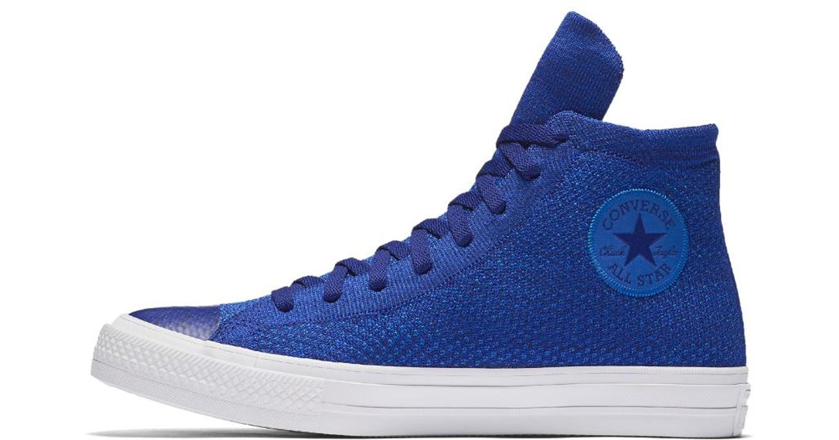 converse flyknit blue