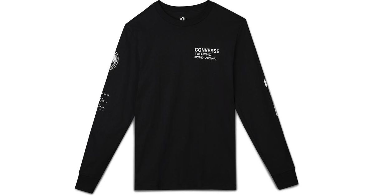 converse long sleeve t shirt mens