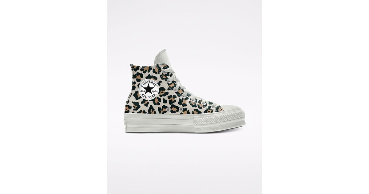 custom brown platform converse