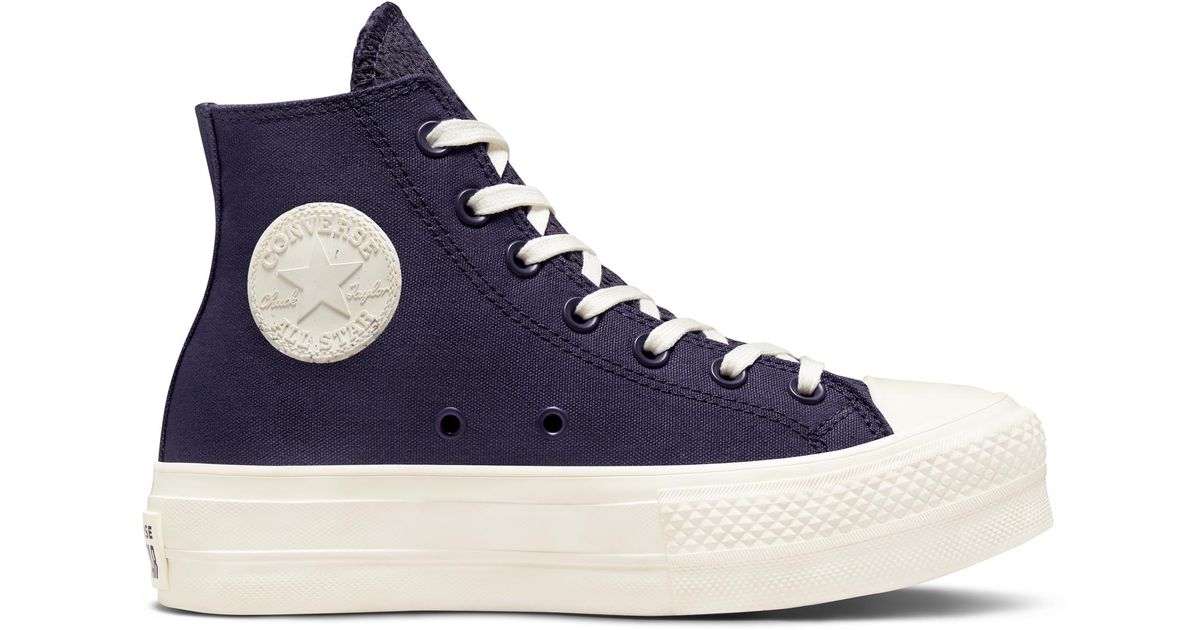 Converse Chuck Taylor All Star Lift Platform Tonal Jacquard in Blue Lyst