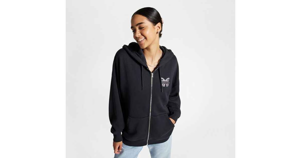 Converse Blooming Full zip Hoodie in Black Lyst UK
