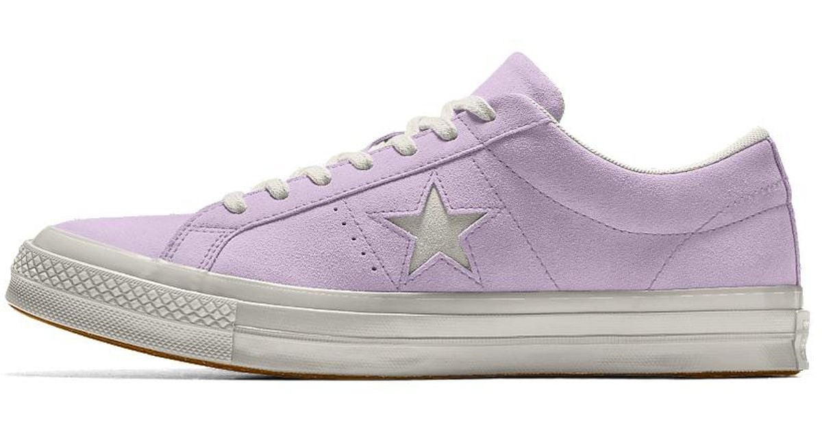 Converse Custom One Star Suede Shoe in 