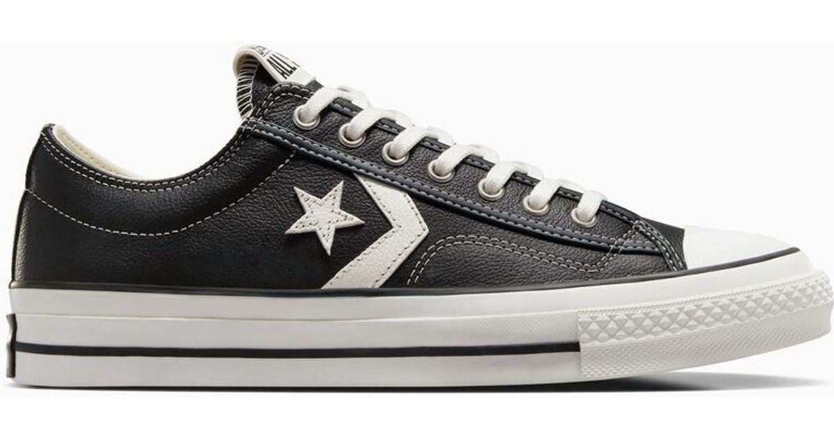 Converse Star Player 76 Fall Leather in Black Lyst UK