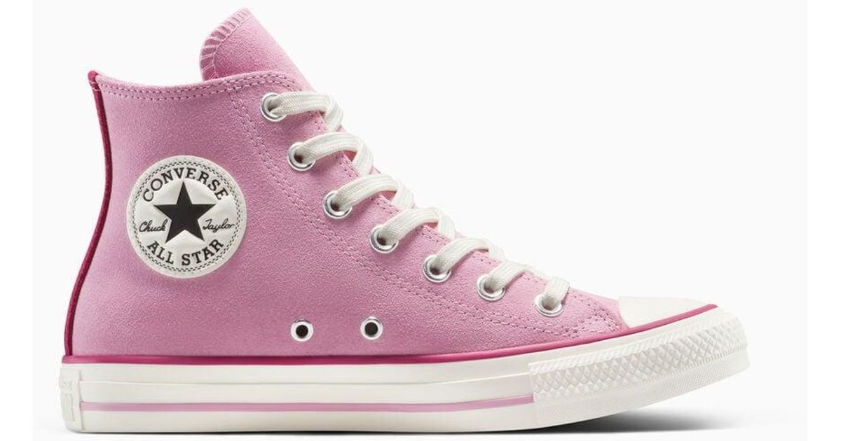 Converse Chuck Taylor All Star Contrast Suede in Pink Lyst UK