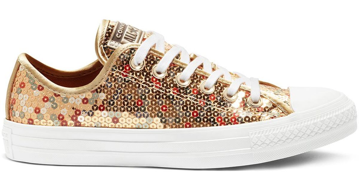 converse chuck taylor all star holiday scene sequin low top