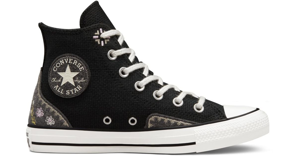 Converse Chuck Taylor All Star Autumn Embroidery in Black Lyst