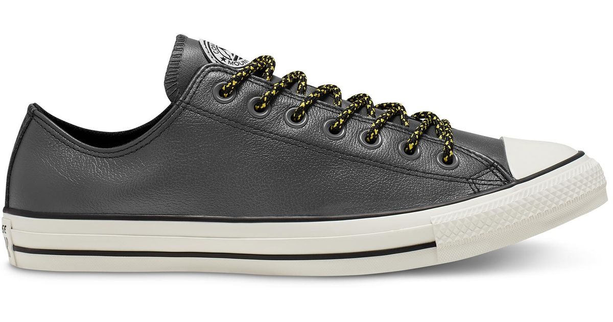 converse tumbled leather