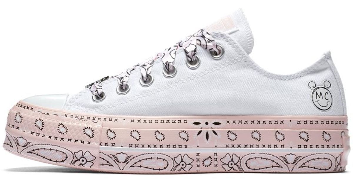 womens converse chuck taylor all star canvas lift low top white