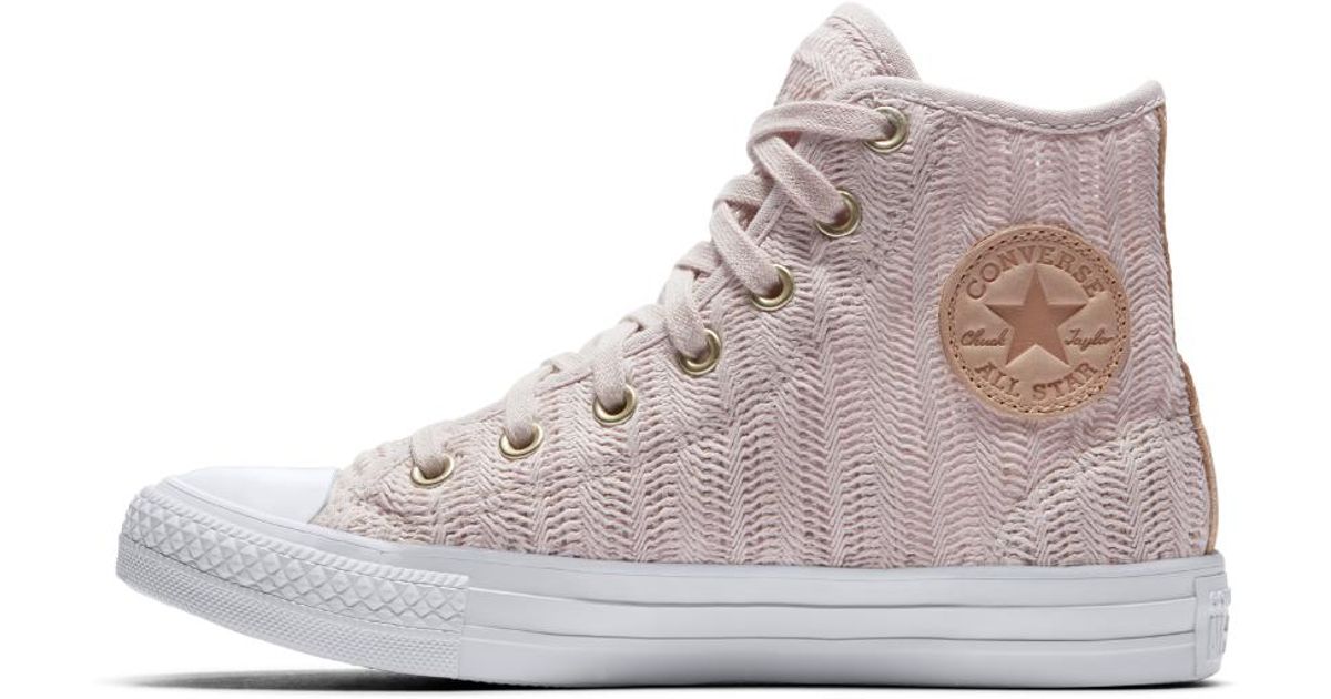 converse chuck taylor all star herringbone mesh lift high top