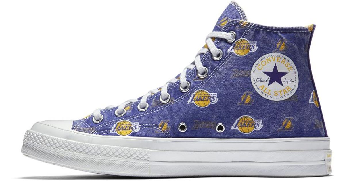 Converse X Nba Chuck 70 Los Angeles Lakers Franchise High Top Shoe in Blue  | Lyst
