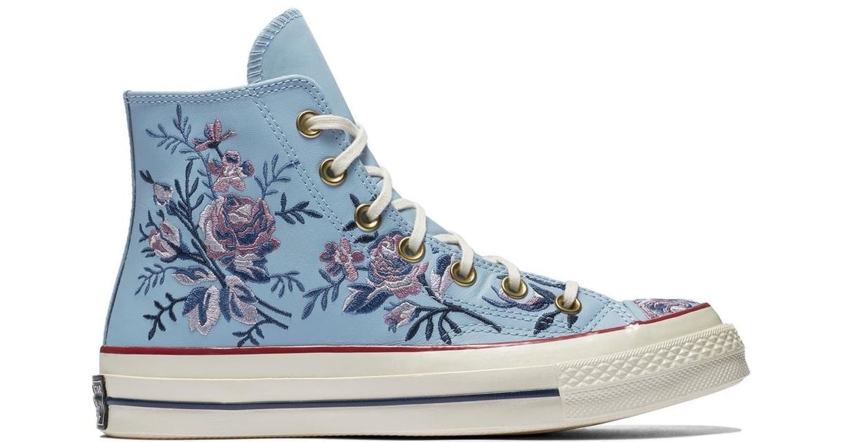 chuck 70 floral leather high top