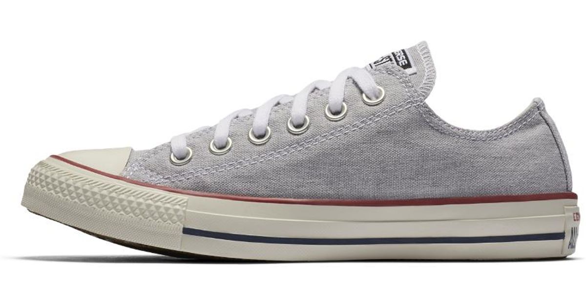 converse chuck taylor all star hi sneakers in stonewashed red