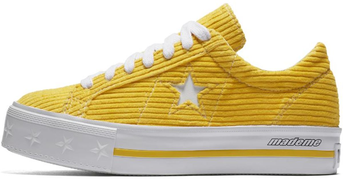 converse mademe yellow